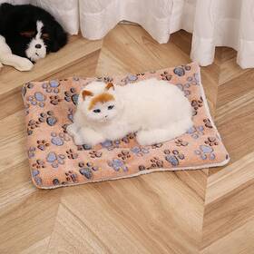 Kraoikk 726084954564 Cozy Calming Cat Blanket Flannel Cushion For Pet Anxie