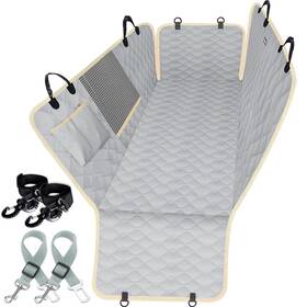 Ls-sc-hhk-us1-ja Lassie Dog Car Seat Covers For Back Waterproof Hammock With Mes