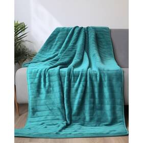 3su1030-4032 Lasyl Flannel Fleece Blankets Twin Xl Size Green - 3 Layers 450gsm ... Fast Ship