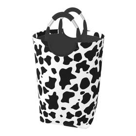 Libifall 762304820523 Cute Cow Print Large Laundry Basket Animal Skin Hamper Bag C