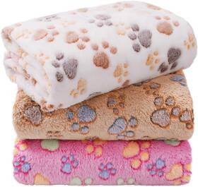 Linenlux 726084738737 1 Pack 3 Blankets Super Soft Fluffy Premium Fleece Dog For Pup