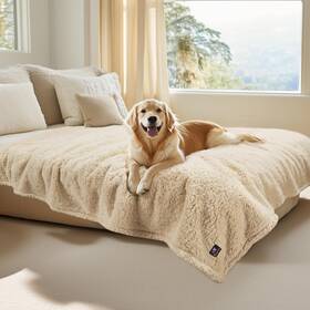 Luciphia 313047238290 Waterproof Pet Blanket For Medium Large Dogs Soft Cat Sherpa Calming Th
