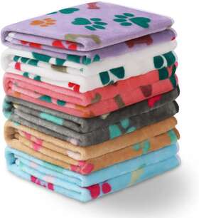 Tz-600 Luciphia 705353703867 1 Pack 6 Blankets Dog Cat Soft Fluffy Fleece Pet Blanket Warm Cute Print Design