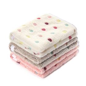 Luciphia 941026646695 1 Pack 3 Blankets Super Soft Cute Dot Pattern Pet Blanket Flannel Throw For D