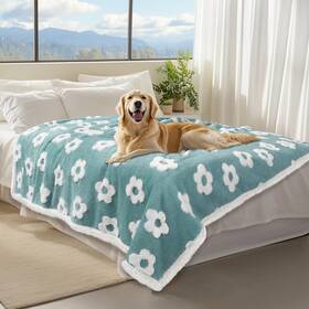 Tz-24005-bl-xl Luciphia Waterproof Pet Blanket For Medium Large Dogs Washable Fluffy Thick J