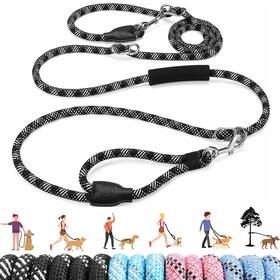 B0f1tpphx9 Lukovee Hands Free Dog Leash 10ft Adjustable Heavy Duty No Pull Reflective