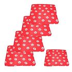 Luxmo 5pcs Bed Blankets Red Pet Dog Cat Puppy Kitten Soft Warm Blanket Mat Doggy 885926239686