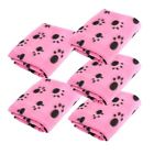 Luxmo Blanket Dog Puppy Paw Feet Cushion Lovely Pink Design Mat Cover Overlay Free 5pc 788496554336