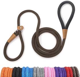 B0cqrtxmkn Lynxking 8ft Dog Leash Slip Lead 2-pack Heavy Duty Braided Training No-pull