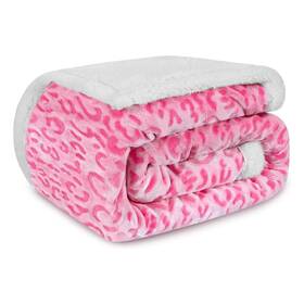 Macevia B2005-lpdpk Ys Us Sharpa Fleece Throw Blanket For Couch Fuzzy 3d Cheetah Thick