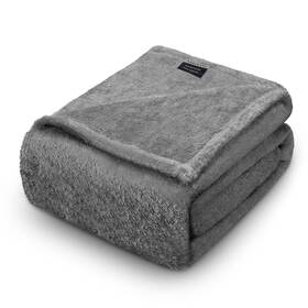 Pb2001-60x80-cgy Macevia Waterproof Dog Blanket Fluffy Soft Pet Blankets For Dogs And Cats Plush Thr