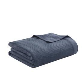 Mp51n-6429 Madison Park 100% Egyptian Cotton Lightweight Summer Blanket Breathable Waff