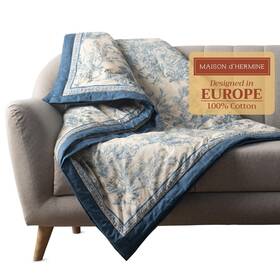 Tw021aa01 Maison D Hermine Dft Throw Blanket For Couch Lightweight Soft Warm Breathable Co