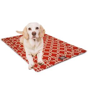 Majestic Pet 720570930834 42 Inch Links Red Crate Dog Bed Mat By Products 42-inch