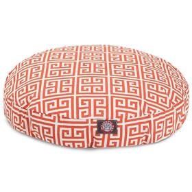 78899550873 Majestic Pet Orange Towers Medium Round Indoor Outdoor Dog Bed With Removable Washable