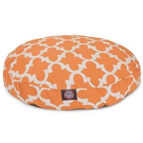 78899550880 Majestic Pet Peach Trellis Medium Round Indoor Outdoor Dog Bed With Removable Washable