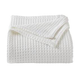 Market & Place 810083391557 100% Cotton Waffle Weave Bed Blanket Soft Breathable And Lightweight Blan