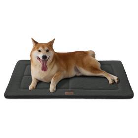 Massfu Mf002-dg-lc Reversible Dog Crate Pad Bed For Medium Dogs Washable And Non-slip Kennel Pet M