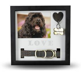 Max-imum Love 048621426311 Daily Power-tivity Pet Memorial Picture Frame Shadow Box - Dog Gift Keepsake