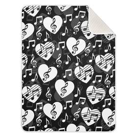 G295625074p749c793s1730 Mazeann Love Music Notes Baby Blankets Soft Warm Crib Stroller Blanket For Toddler Ne