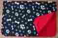 Mb0111 Blanket Handmade By Glory B Fleece Dog Pet Throw Lap Mat 2 Layers Large Black