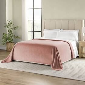 990420074 Members Mark Oversized Cloud Touch Blanket Quaint Rose