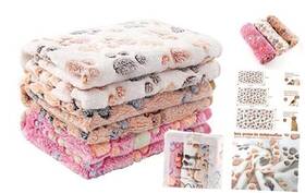 1231 Meng Dream 3 Pack Cat And Dog Blanket Soft Warm Fleece Flannel Pet Small 23 Inch X15