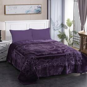 Merry Home 745128709960 Jml Fleece Blanket King Size - Heavy Korean Mink 85 X 95 Inches 9 Lbs Singl