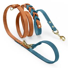 B0dknpv361 Midog 6ft Hands-free Leather Dog Leash For Small Medium And Large Dogs