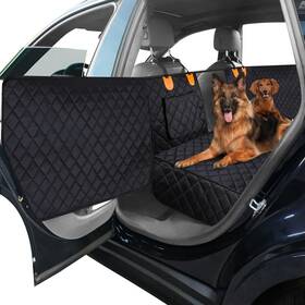 Pc0009-bk-us-m Mixjoy Dog Car Cover For Back Seat And Door Protector Waterproof Cov