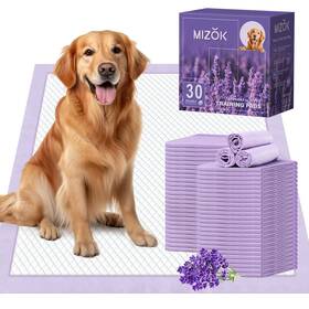 Ml919130 Mizok Dog Pee Pads 36x36 Lavender Scented Extra Large Odor Control