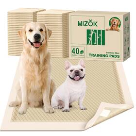 Mz718650 Mizok Dog Pee Pads Extra Large 28 Inch X34 Bamboo Puppy Super Absorbent And L