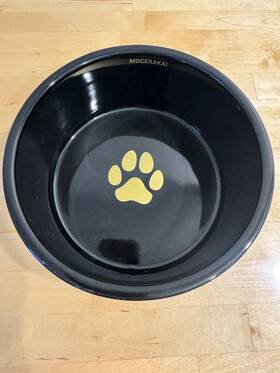 Dbb01b Mocerakai Ceramic 7in Wide Pet Bowl For Dogs And Cats Weighted Dog Fancy Pooch
