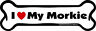 Morkie Imagine This Bone Car Magnet I Love My 5.1cm By 18cm