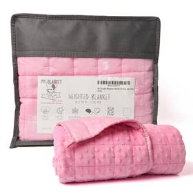 Mrgwb5l Mr. Grinder Kids 5lb Weighted Blanket For Youth 40 Lbs And Adults. Cotton Minky Dot