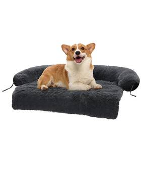 Uas13-aww195dgy-m Muttros Small Dog Bed Couch Cover Washable Perfect For Medium And La