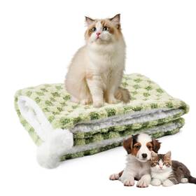 Bjy091-green Muyg Cat Blanket For Cats Soft Cute Warm Pet 28.0x20.0 Inches Calming