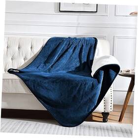 Wpb-e01 Muyuhome Waterproof Blanket For Bed Couch Sofa Soft Liquid Pee 50x60 Inches Navy Blue