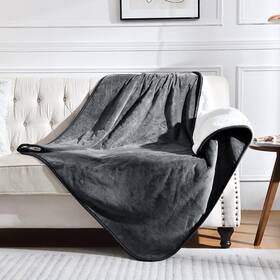 Wpb-g02 Muyuhome Waterproof Pet Blanket 60x80 Reversible Sherpa Fleece Pee Proof Couch Sofa Bed