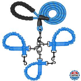B0ckhj6tn5 Neoguly 3 Dog Leash No Tangle Heavy Duty Multiple Lead Shock Absorbing Bungee