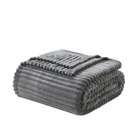 B08w6t5fds Nestl Grey Throw Blanket For Couch - Cozy Warm Fuzzy Blankets Women Plus