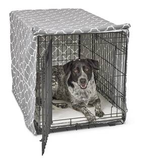 Bcvr-36gyt New World Intermediate Dog Crate Cover Featuring Teflon Fabric Protector Pol