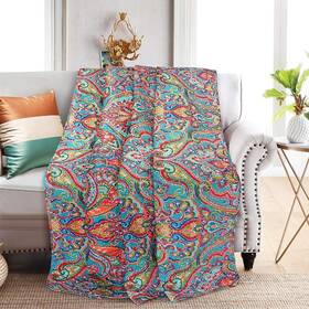 Newlake 712109419378 Quilted Throw Blanket For Bed Couch Sofa European Gorgeous Floral 6