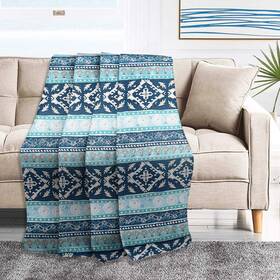 Newlake 712109419552 Quilted Throw Blanket For Bed Couch Sofa Boho Chic Pattern 60x78 Inch