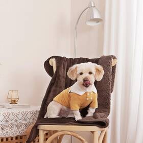 Nicetown 768837427666 Waterproof Dog Blanket Reversible Super Soft Warm Fluffy Sherpa Fleece Puppy