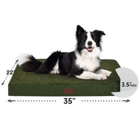 No 270910847495 Dark Green Orthopedic Dog Bed For Large And Medium Dogs With Egg