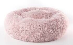 28edtm-icg No Medium Deep-dish Faux Fur Donut Pet Bed Cream Solid