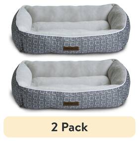 No 460278730649 Lounger Pet Bed Large Black Geo 36 Inch X 27