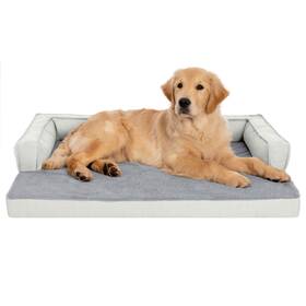 46436867 No Products Large Plush And Decorator Check Orthopedic Comfy Couch Dog Bed Gray