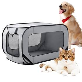 No 717803443032 Portable Large Dog Bed - Pop Up Kennel Indoor Outdoor Crate For Pets